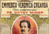 Afișul primului film documentar românesc „Eminescu, Veronica, Creangă” (1914), expus la Muzeul de Istorie, de Ziua Culturii Naționale