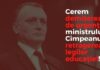 Aproape 10.000 de semnături pentru DEMITEREA lui Sorin Cîmpeanu și retragerea proiectelor de legi ale educației, strânse în mai puțin de 24 de ore